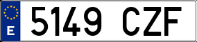 Trailer License Plate